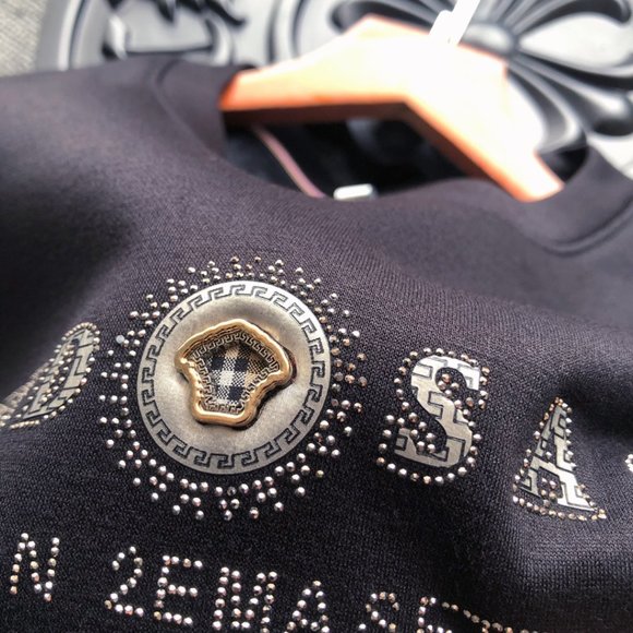 Versace Mink velveteen crewneck hoodie - Picture 5 of 5